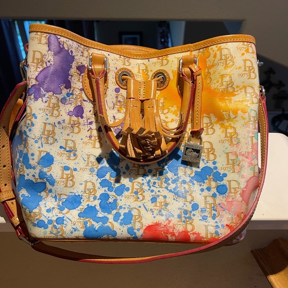 Bags, Vintage Dooney Bourke Paint Splatter Purse